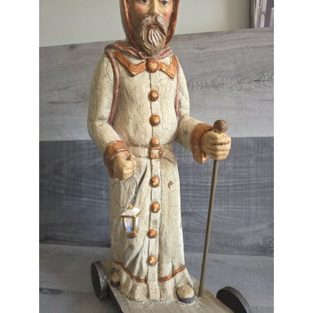 Bethany Lowe Folk Art Santa Claus White Country Sack Of Toys 19" GORGEOUS G30.2